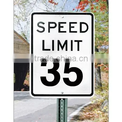 Speed Hump Road Traffic Warning Sign photo-5