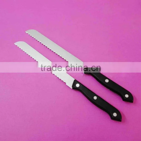 3CR13+PP Handle Black Stainless Steel Bread Knife Kitchen Tools Knifives photo-3