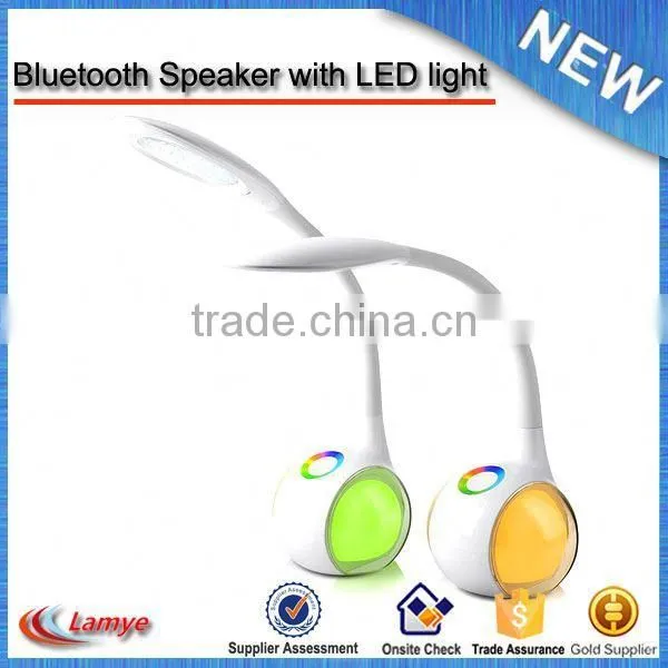 Popular 2016 Hot Sell LED Bulb Speaker,OEM Logo Colorful Reading Lamp photo-5