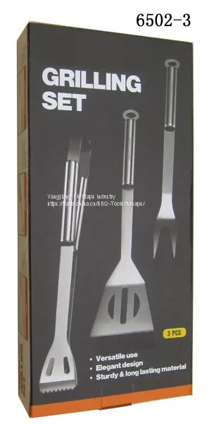 Portable 2 in 1 Spatula Tong Turner Long Handle BBQ Tools Set photo-2