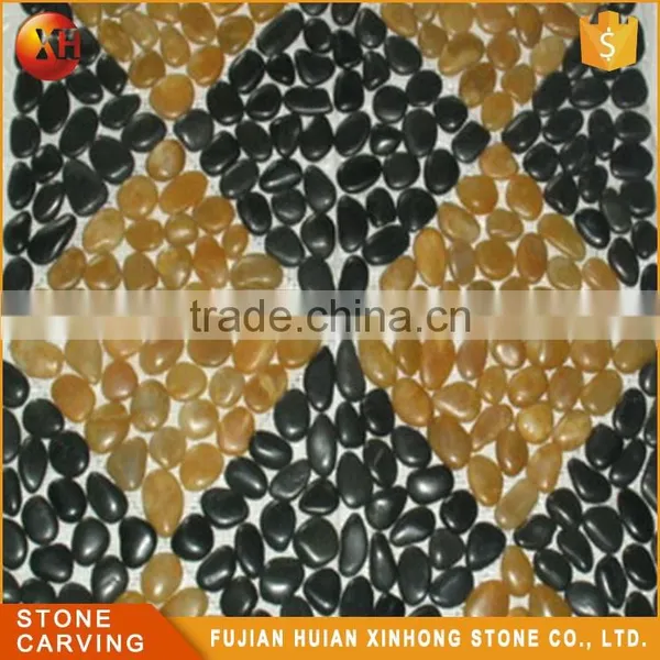 Stone Mesh Decoration Mix Pebble Tile photo-2
