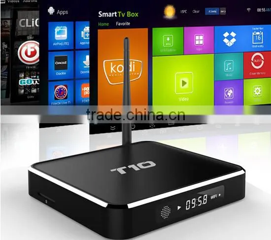 Original T10 Android 5.1 TV Box Bluetooth and Kodi 16.0 Dual Band Wifi T10 Smart tv Box Support OEM/OEM