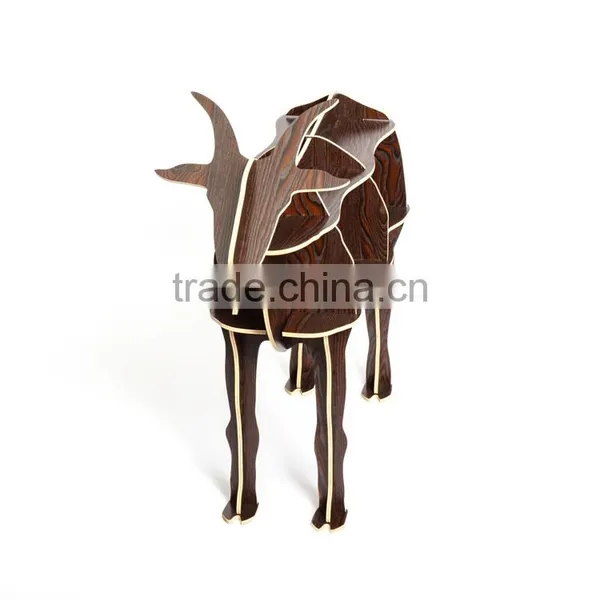 Goat Puzzle Table,Creative Animal Furniture,MDF DIY Assembled Goat Table For Fashion Living Room,Wooden Animal Furniture photo-2