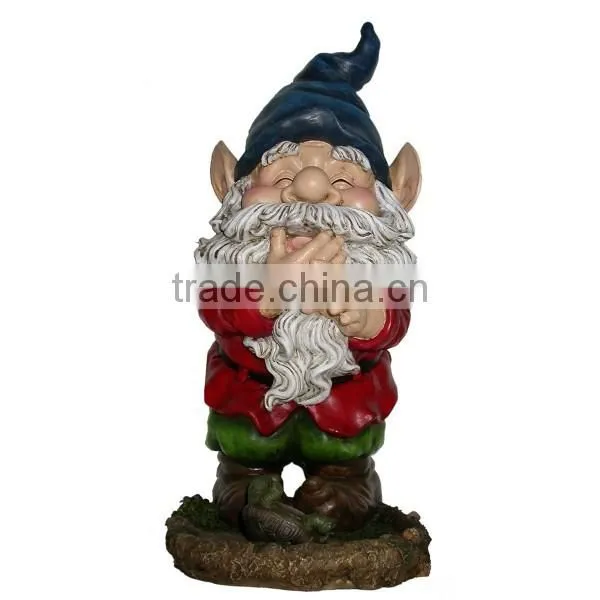 Funny Garden Polyresin Gnome With Squirrels Statue photo-3