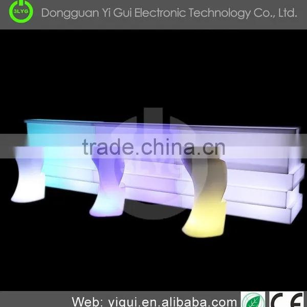2017 Hot Sale PE Plastic Led Illuminated Furniture Table photo-5