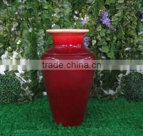 Public Place or Home Decoration Antique Tall Floor Fiberglass Vases