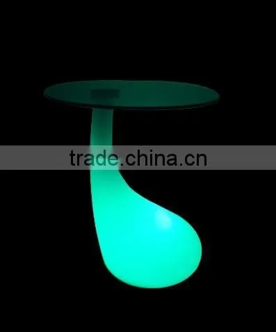 Color Changing LED Glass Bar Table With Solar-powered System for Garden for Sale photo-2