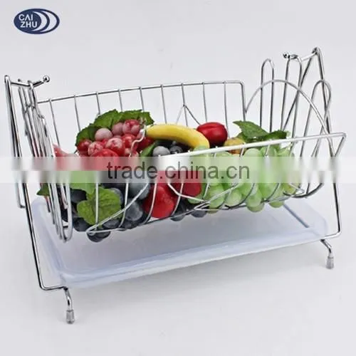 2017 New Style Handicraft Metal Fruit Rack Basket From CAIZHU photo-2