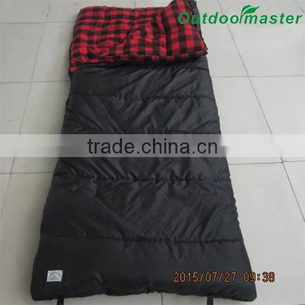 Factory Production Portable Comfortable Blue Fabric Down Sleeping Bag photo-2