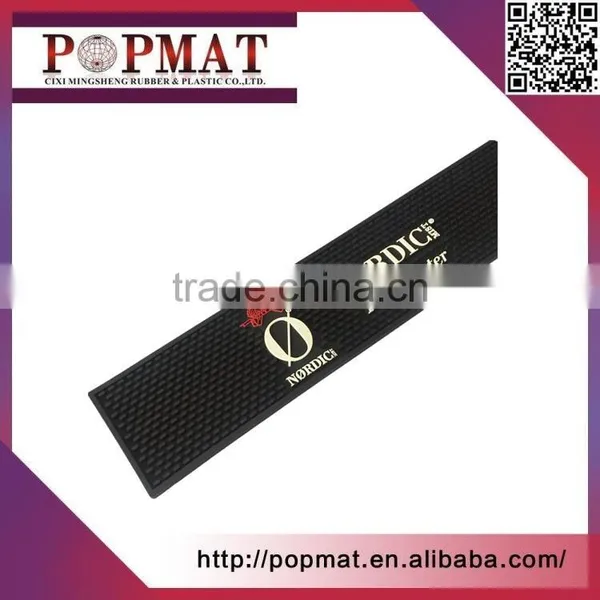 Customized 3D Logo Pvc Bar Mat Rubber Bar Mat photo-2
