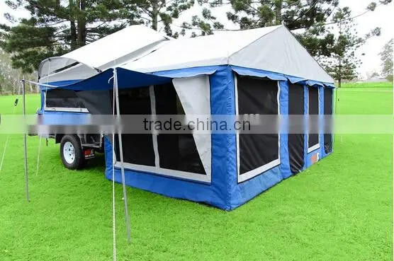 Aussie Style Waterproof Cotton Canvas Fabric Traler Tent For Vehicle photo-2