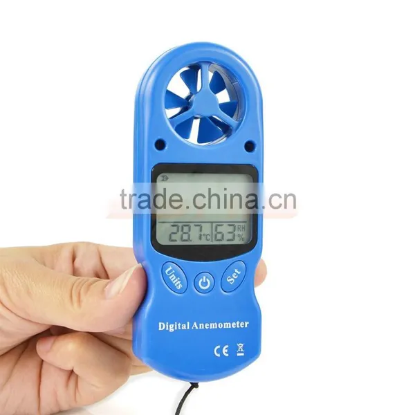Mini Digital LCD Wind Speed Gauge Temperature Meter Anemometer Thermometer New photo-4
