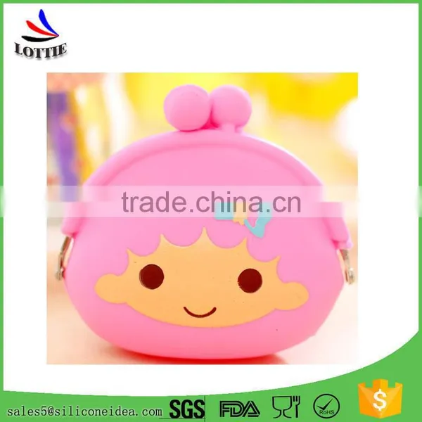 Promotional Children Silicone Coin Bag, Lovely Silicone Coin Wallet photo-3