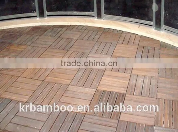 Outdoor Strand Woven Decking Tile Unit Dark Carbonized Bamboo Flooring With Matt Finish For Contractor and Wholesaler Dealer photo-2