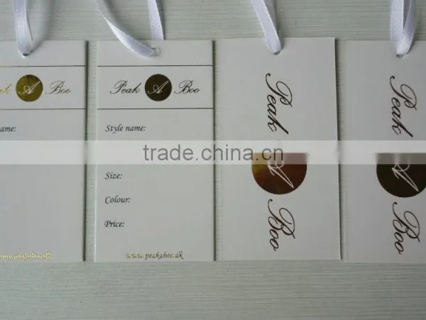 China Custom High Quality Paper Clothing Tag photo-3
