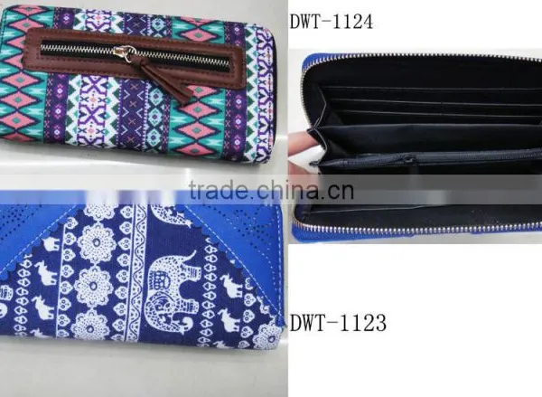 Lady New Cotton Canvas Diversity Hot Wallet photo-2