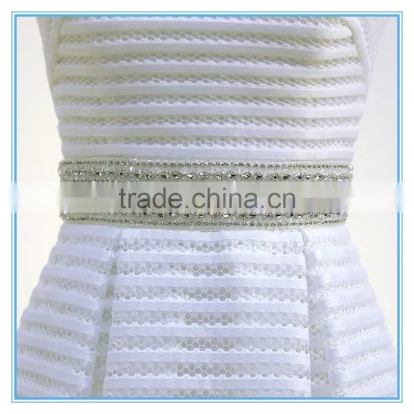 Chaozhou Strapless A-line Trailing Wedding Dress With Beaded photo-5