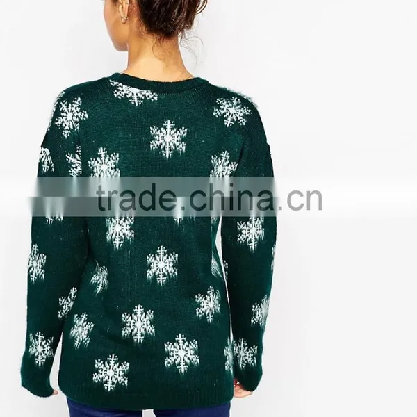 2016 Women Christmas Novelty Knitted Top New Christmas photo-3