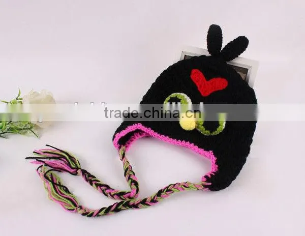Cute Bird Handmade Baby Crochet Hat Fashion Animal Knitting Earflap Hat photo-3