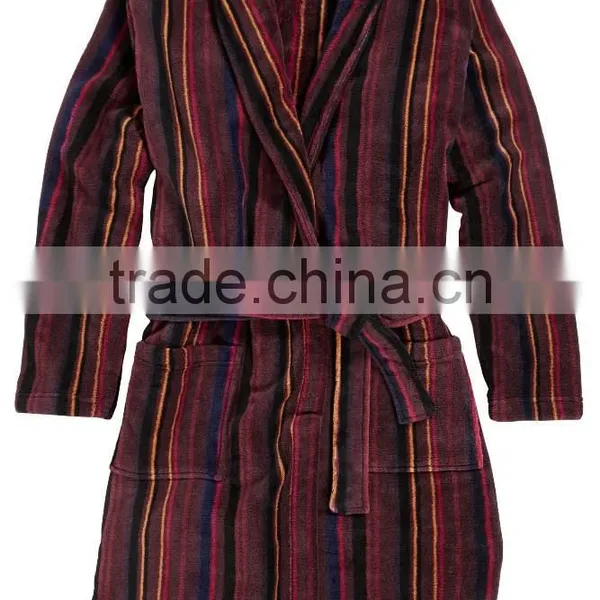 Mult-colors Warm Mens Striped Pyjamas photo-4