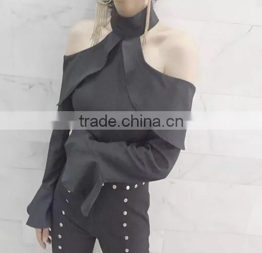 4669 Runwaylover High Waist Sexy New Design off Shoulder Sexy Top photo-4