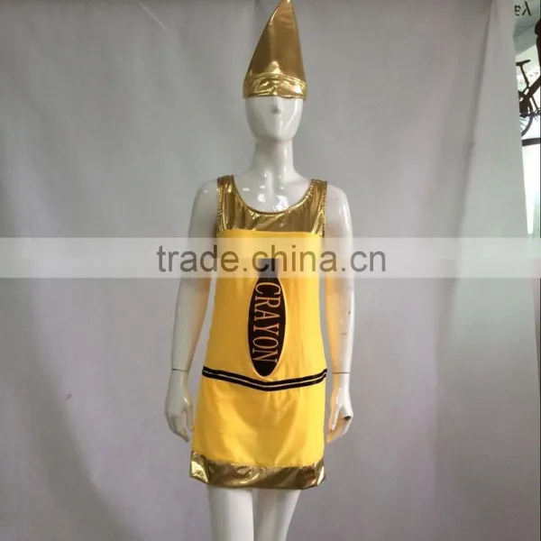 Walson Clothes Apparel Crayola Crayon Dress Costume Girls Funny Fancy Halloween Costume photo-2