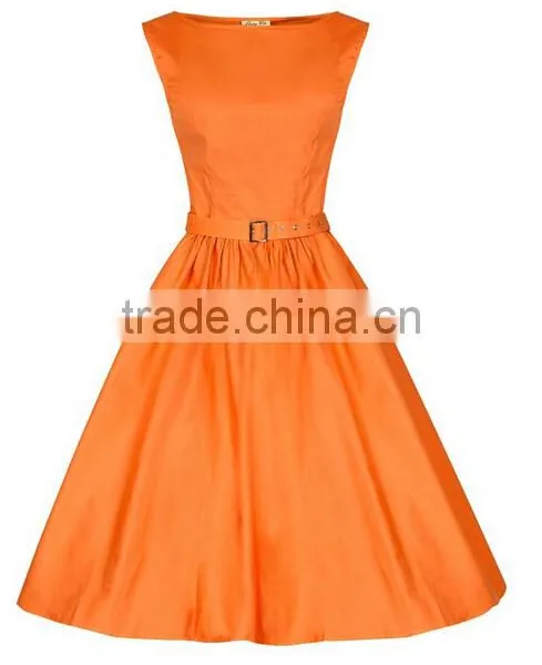 Walson Wholesale Hot New Summer Women Casual Dresses Retro Party Robe Rockabilly 50s Black Vintage Dress photo-4
