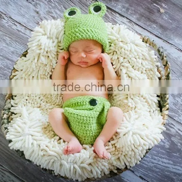 Knitted Animal Hats Soft and Colourful Yarns Handmade Baby Clothing Newborn Crochet Knit Beanie Hat Set photo-4