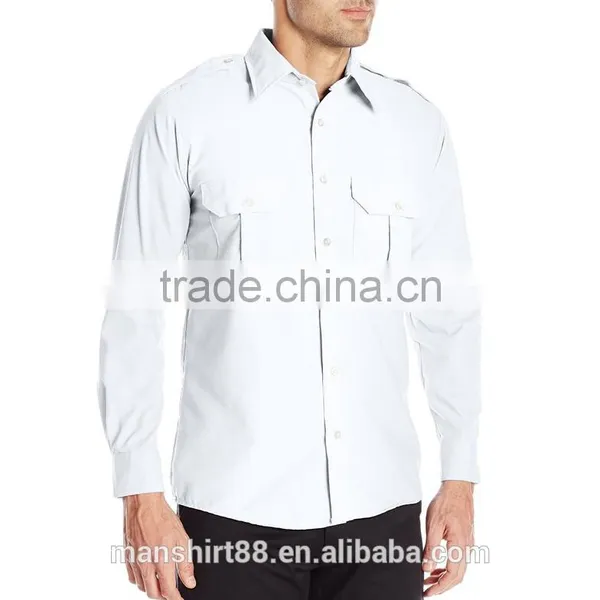 Men's Classic Long Sleeve Security Uniform Shirt photo-4