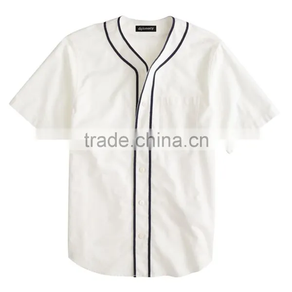 2015 New Arrival SHORT-SLEEVE VINTAGE OXFORD BASEBALL MEN SHIRT photo-4