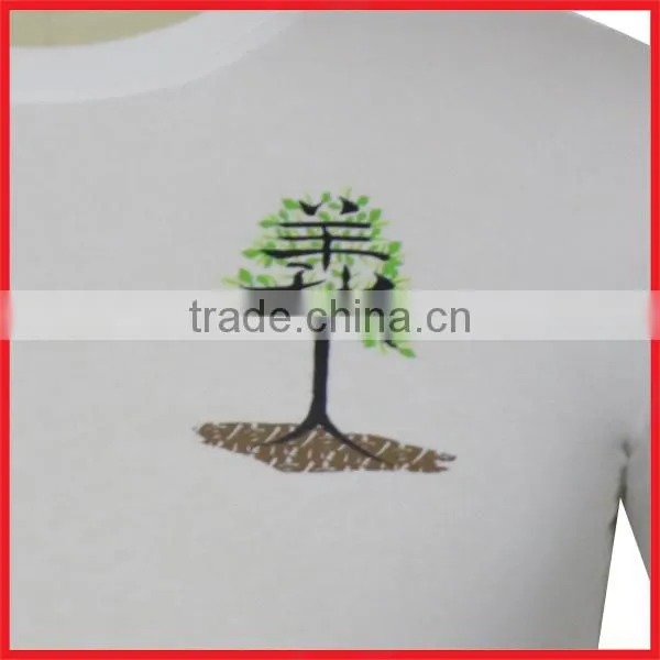 Tshirts With Logo Rubber Printing Ring Spun Cotton photo-4