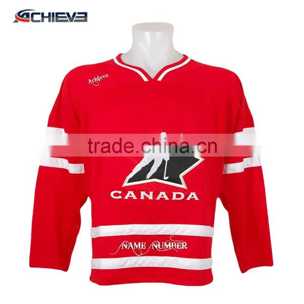 Embroidery Designs Sublimation Ice Hockey Jersey Best Names for Teams