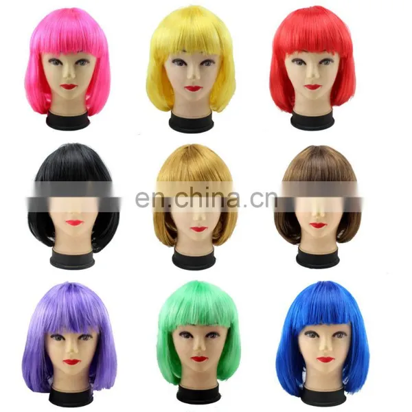 Short Layered Bob Green Wig FGW-0052 photo-5
