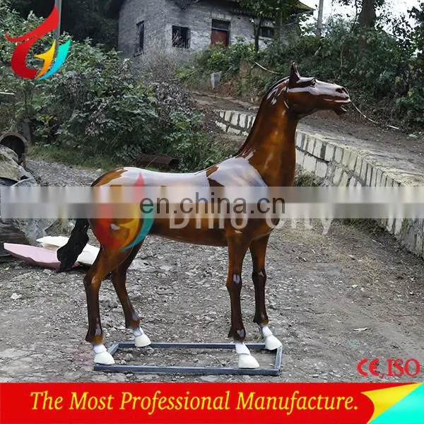 Lifesize Resin Horse Statue for Garden Decoration photo-4