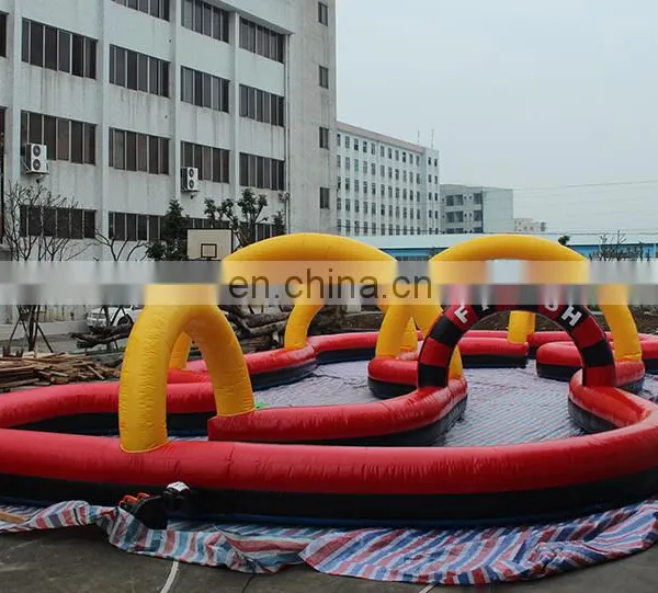 Mini Kids RC Car go Kart Racing Sport Game Inflatable Race Track photo-2