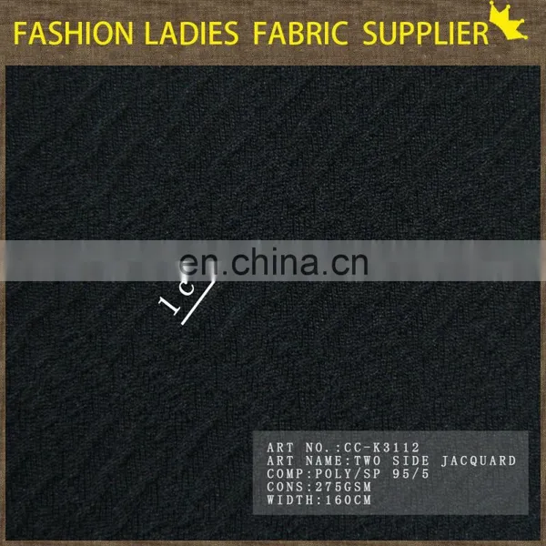 Polyester Knit Clothing New Jacquard Knitting Fabric Autumn Women Jacquard photo-5