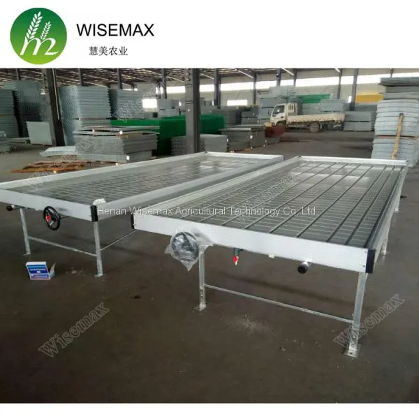 High Quality Ebb and Flow Rolling Plastic Trays Hydroponic Flood Seedbed photo-2