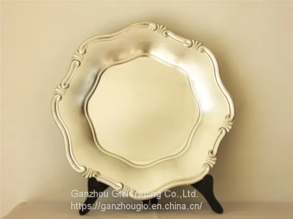 Christmas Decoration Plastic Charger Plate YF-60034 photo-4