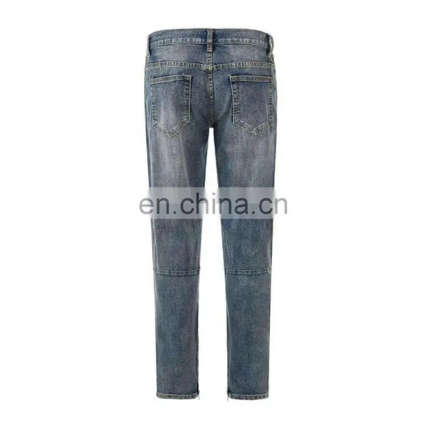 DiZNEW Mens Brand Fabrics Jeans Denim Selvedge Stretch Skinny Fit Super Fly Jeans photo-2