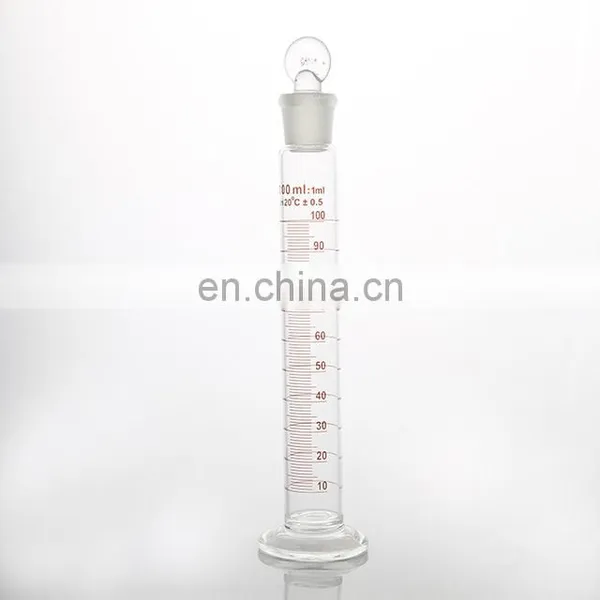 Laboratory Glass Measuring Cylinder With Ground-in Glass Stopper photo-3