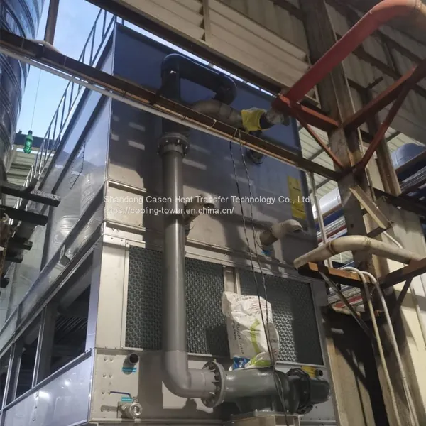 Customized 1000kw Ammonia Stainless Steel/Galvanized Evaporative Condenser for Food Plant photo-3