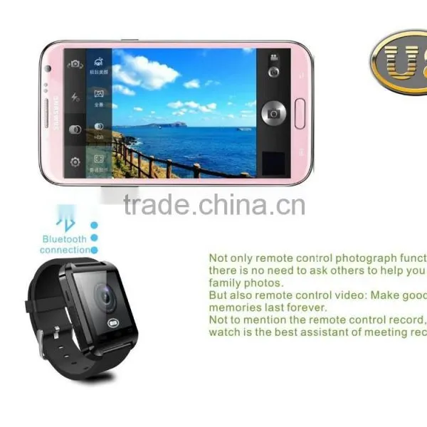 2015 U8 Watch With Function of Passometer&bluetooth,Smart Touch,the World on the Wrist photo-2