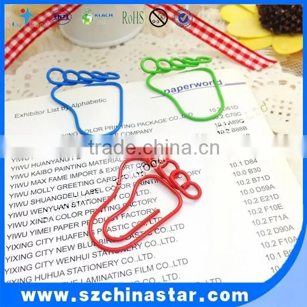 Colorful Multicolor Paper Clips Foot Shape Custom Organ Paperclip photo-3