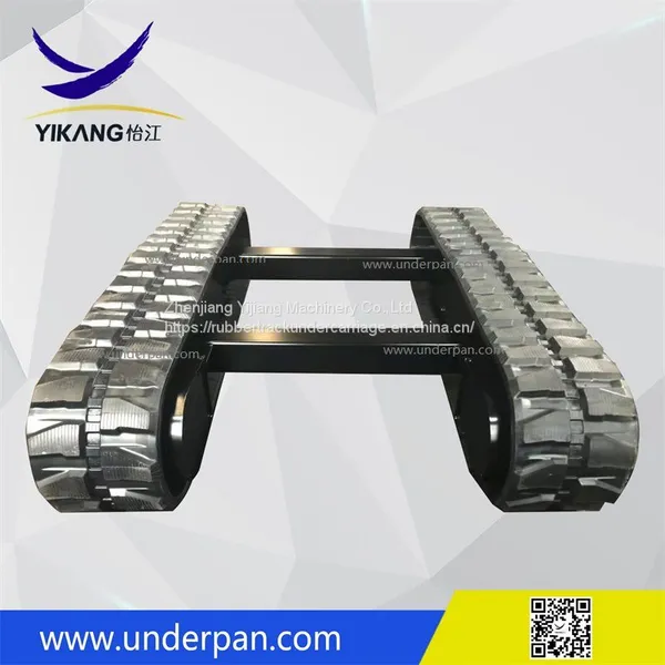 Crawler Excavator Chassis Rubber Track Undercarriage With Slewing Bearing From China photo-4