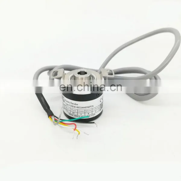 38mm Diameter 1000ppr 5mm Blind Shaft Push Pull Optical Rotary Encoder GHB38-05G1000BMP526 photo-5