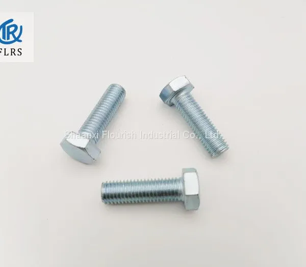 Carbon Steel Zinc Plated Threaded Hex Head Cap Screw DIN933 photo-2