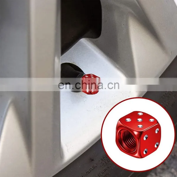 Aluminum Dice Valve Stem Caps, Wheel Rim Tire Stem Air Valve Dustproof Caps Universal Fir Car, Truck, Motorcycle, Bike photo-3