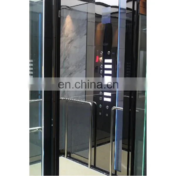 Elevator Safety Lift Panoramic Glass Large Capacity Titanium Stainless Steel Passenger Elevator Best Choice Residential Home photo-2