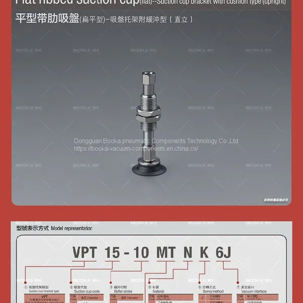 NBR/PU Vaccum Suction Cup Vacuum Sucker Vacuum System Accessories With Connector Ans Spring Plungers photo-4