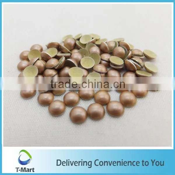 Milk Color Hot Fix Metal Rhinestuds photo-6